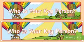 Key Person Hot Air Balloon Nursery Display Board Ideas Cut Outs