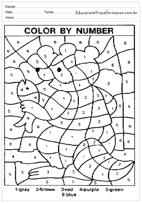 Atividades De Ingl S Ano Para Imprimir E Colorir Ensino Fundamental