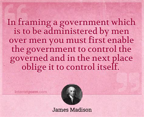In Framing A Government Which Is To Be Administered B 1