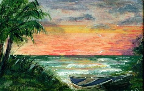 Cove Sunset Painting By Debbie Wassmann Fine Art America