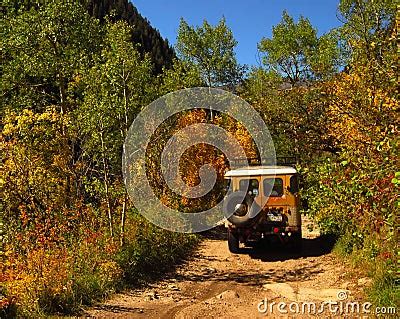 Dirt Road And Jeep Stock Images - Image: 7667734