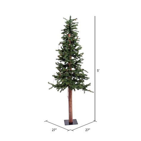 Vickerman Alpine Artificial Christmas Tree Unlit Faux Christmas