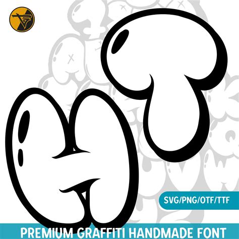 Graffiti Throw up Font Png/svg/ttf,procreate Stamp,street Style,urban ...