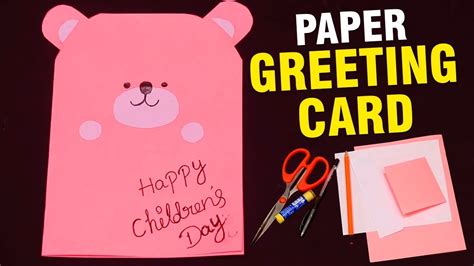 Paper Greeting Card For Kids How To Make A Greeting Card Paper