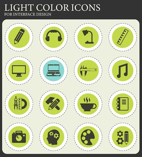 Premium Vector Creative Process Icon Set