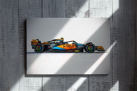 Mclaren Mcl60 Poster Or Canvas Season 2023 Lando Norris Etsy