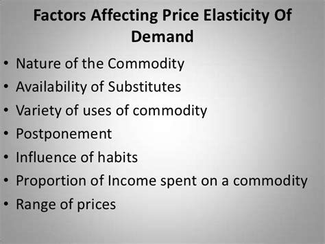 😀 Factors affecting price elasticity of demand. Factors Affecting Price ...