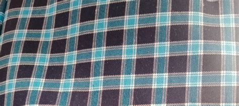 Casual Blue White And Brown Cotton Yarn Dyed Check Shirt Fabric