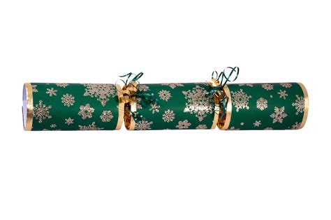 Green Christmas Cracker Isolated On A Transparent Background Png