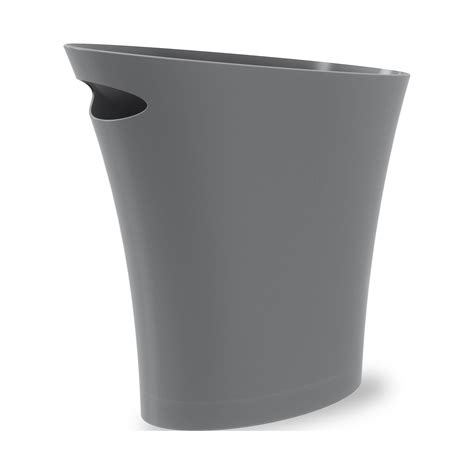 Umbra 2 Gal Skinny Polypropylene Open Top Bathroom Garbage Trash Can