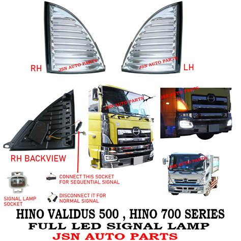 J S Full Led Signal Lamp Hino Validus Hino Drtird Lorry