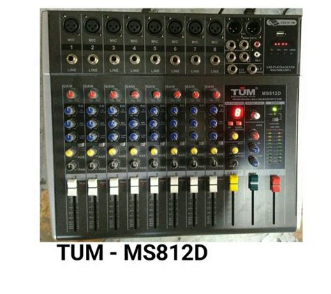 Jual Power Mixer TUM MS 812 D USB 8 Channel Di Lapak DUNIA SOUND