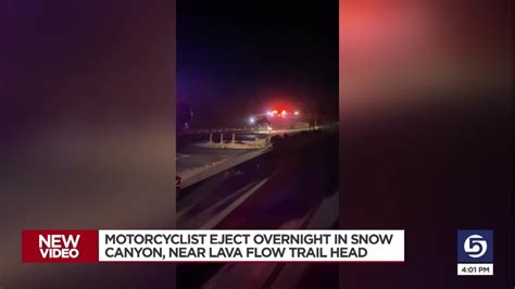 Video One In Critical Condition After Motorcycle Crash In Snow Canyon