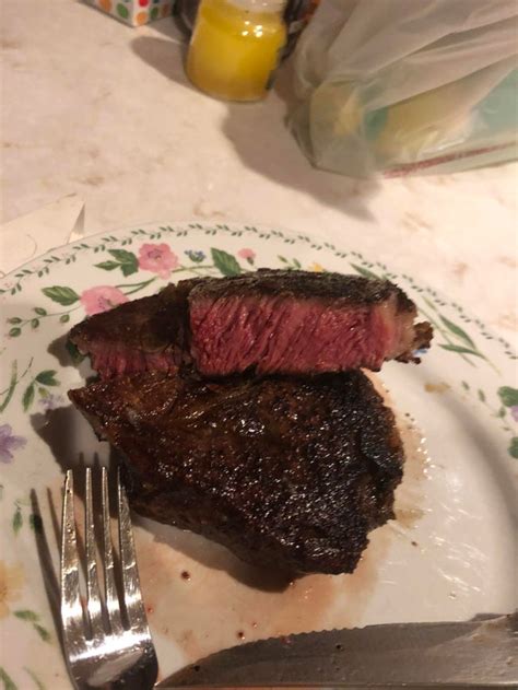 The Reverse Sear Rib Eye I Had For Dinner R Steak