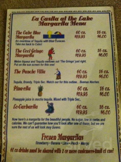 La Casita Mexican Restaurant Menu In Victorville California USA