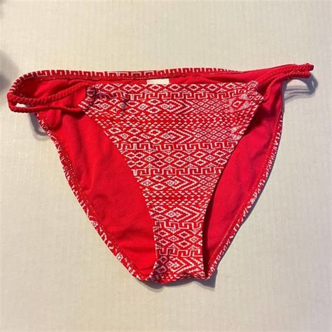 Xhilaration Swim Nwt Xhiliration Swim Bottom Womens Xl Batik Print Pink Red White Bikini