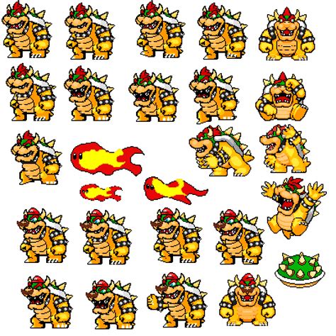 Pixilart Bowser Sprites By Mrbowser