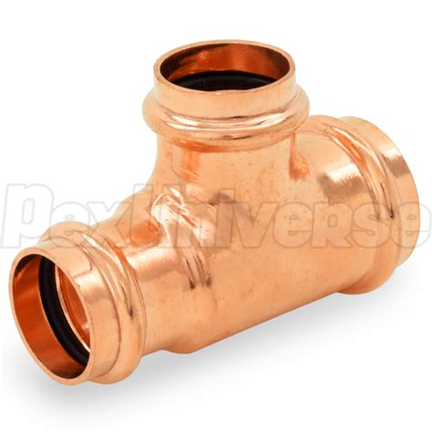 1 1 4 X 1 X 1 Press Copper Reducing Tee Fitting PexUniverse