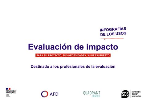 Evaluaci N De Impacto Infograf As De Los Usos Afd Agence