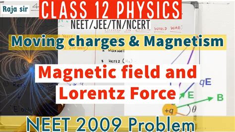 Magnetic Field And Lorentz Force Moving Charges And Magnetism Ncert Class 12 Chapter 4 Raja