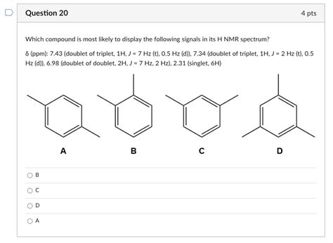 Solved Which Compound Is Most Likely To Display The Chegg