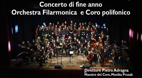 Concerto Di Fine Anno Protagonista Lorchestra Sinfonica E Il Coro