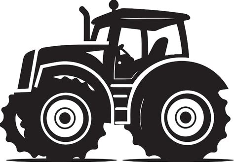 Tracteur Vector Silhouette De L Ancienne Cole Tracteur Dans Le Style