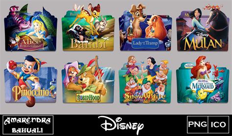 Disney Movies Folder Icon Collection Part 1 By G0d 0f Thund3r On Deviantart