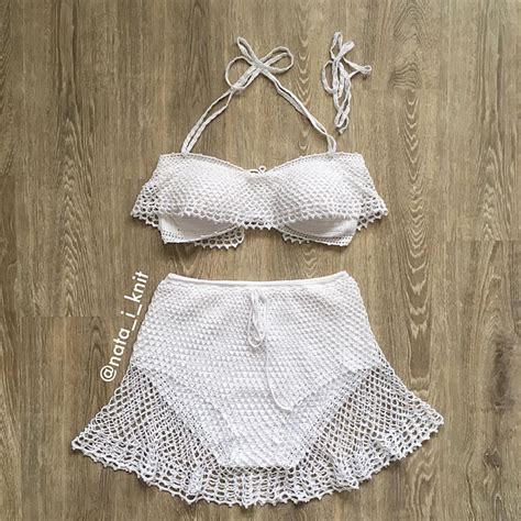 Most Beautiful Knit Bikini Bottom And Top Patterns Knittting Crochet
