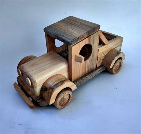 Wood Pickup Truck Wooden Truck Handmade Toy Organic T Etsy