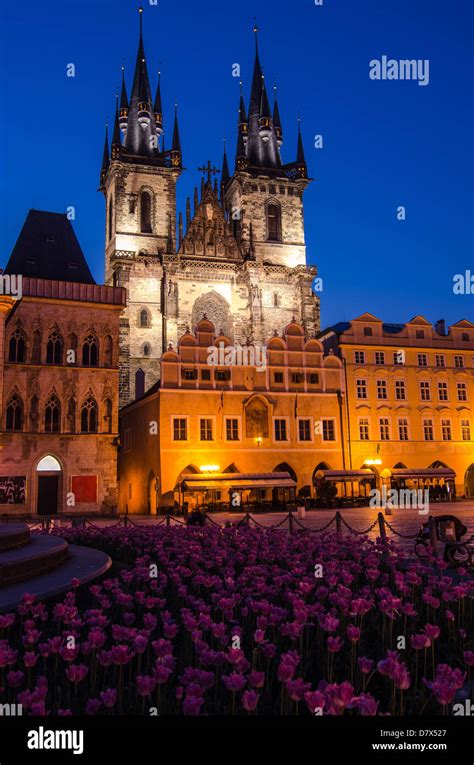 Church Of Our Lady Of Tyn Old Gothic Church In Old Town Main Square