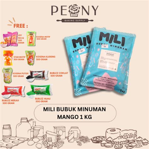 Jual MILI BUBUK MINUMAN MANGO 1 KG BUBUK MINUMAN RASA MANGGA Shopee