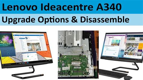 How To Disassemble Lenovo Ideacentre A340 24iwl Aio Computer And Upgrade Nv1 Ssd Youtube