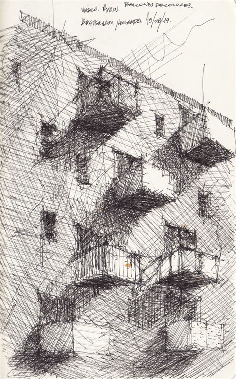 Croquis Wozoco Amsterdam Por Facundo Alvarez Dibujo