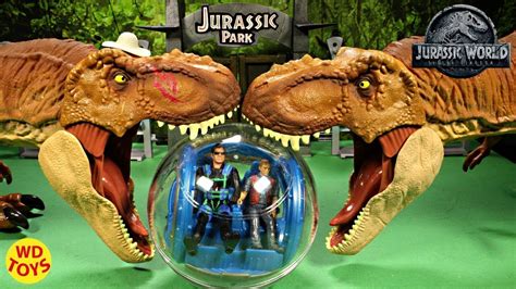 New Jurassic World Fallen Kingdom Gyrosphere Rc Mattel Dinosaur Toys T Rex Vs T Rex Wd Toys