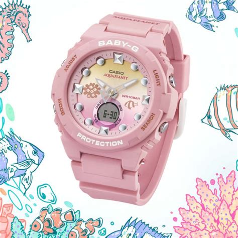 Jual Jam Tangan Wanita Casio Baby G Bga Aq A Playful Design Summer