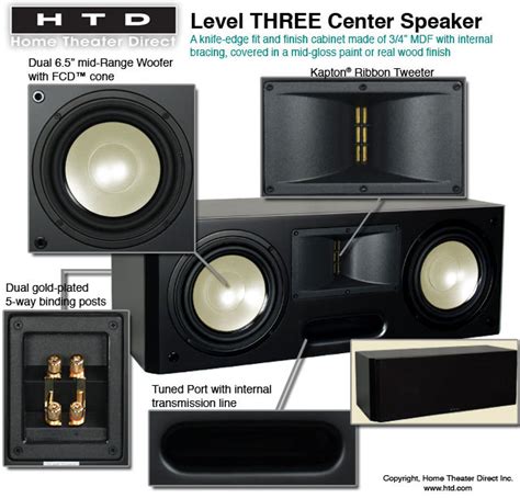 HTD Level THREE Center Channel Speaker