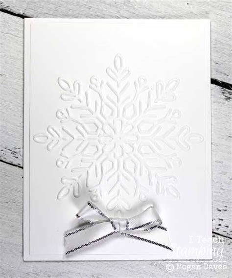 Make Some White on White Christmas Cards! | I Teach Stamping