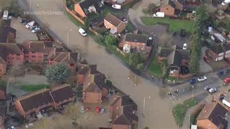 Heavy flooding swamps Loughborough