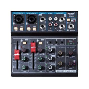 Mesa De Som 6 Canais Lexsen Studio Mix 6 Mesa De Som Mixer