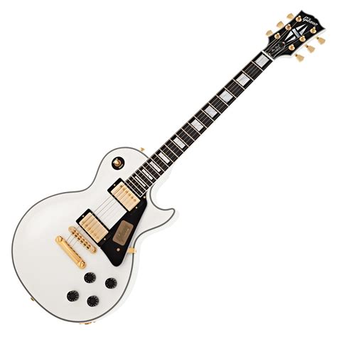 Gibson Custom Shop Les Paul Custom Alpine White At Gear Music