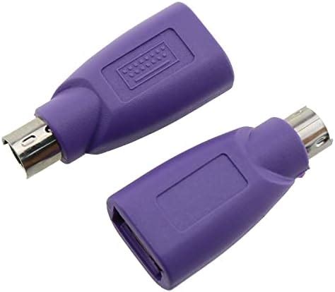 E Outstanding USB To PS2 Adapter 2PCS USB Female To PS 2 Male