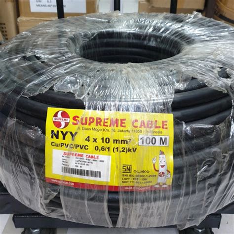 Jual Kabel NYY 4x10mm Supreme Meteran Kota Bandung Gudang Lampu