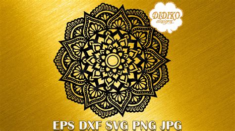 Free 242 Mandala Cricut SVG PNG EPS DXF File