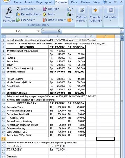 Yuk Cek 15 Contoh Soal Dan Jawaban Laporan Keuangan Konsolidasi Metode Equity [terbaru