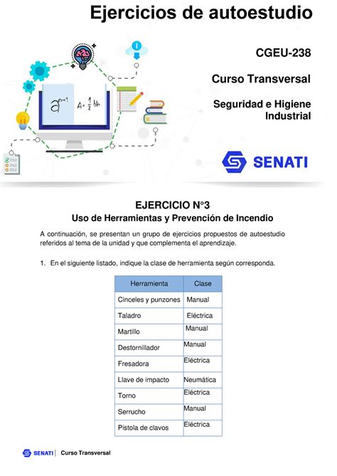 Ejercicio Seguridad E Higiene Industrial Cgeu Curso Transversal