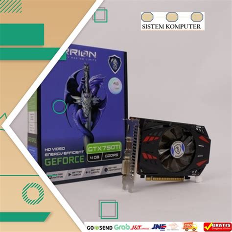 Jual VGA Graphic Card Vurrion Gtx 750 Ti 4Gb Gddr5 128 Bit Jakarta