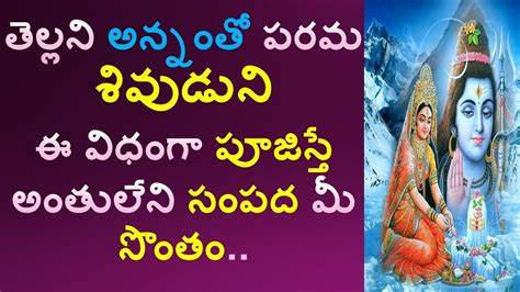 How To Worship Lord Shiva At Home In Telugu Lord Shiva Pooja V