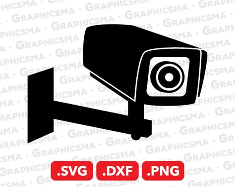 Cctv Camera Svg File Cctv Camera Dxf Security Surveillance Camera Svg