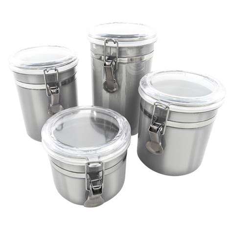 Kit Porta Potes Mantimentos Inox Fechamento Herm Tico Dolce